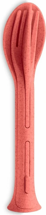 koziol Klikk Pocket Set Besteck nature coral