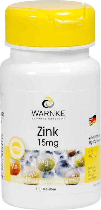 Warnke Zink 15mg Tabletten, 100 Stück