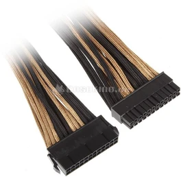 BitFenix Alchemy 24-Pin ATX Verlängerung 30cm, sleeved gold/schwarz