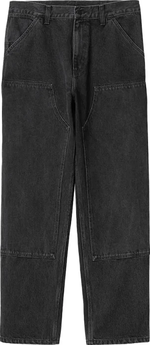 Carhartt Double Knee Jeans black/stone washed (Herren)