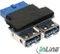 InLine USB 3.0 Adapter, 2x Buchse A auf Pfostenanschluss Vorschaubild