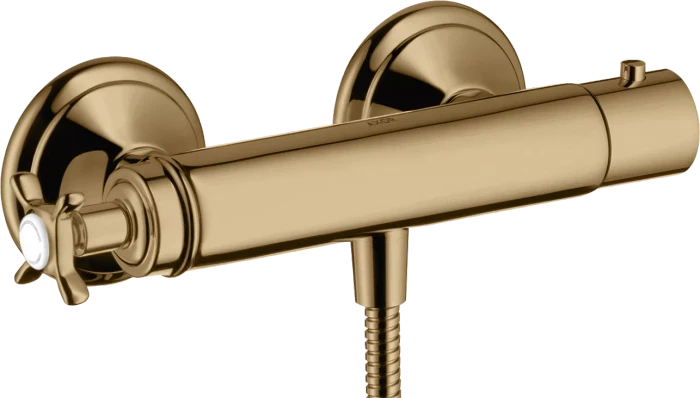 Hansgrohe Axor Montreux Brausethermostat Aufputz mit Kreuzgriff polished bronze