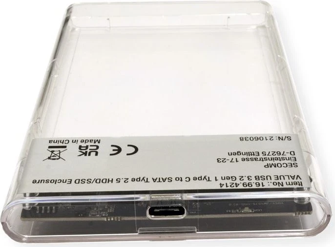 Roline / Secomp Value externes Festplattengehäuse, USB-C 3.0