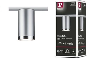 Paulmann URail Tube Schienensystem LED Spot GU10 chrom matt, 1 Stück