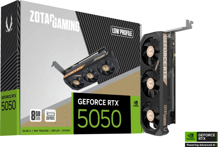 Zotac Gaming GeForce RTX 5050 Low Profile, 8GB GDDR6, HDMI, 2x DP