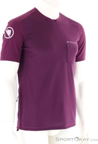 Endura GV500 Foyle T Trikot kurzarm aubergine (Herren)