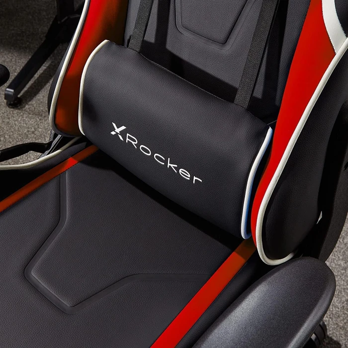 X Rocker Agility Compact Esports Gamingstuhl für für Kinder/Jugendliche, rot/schwarz