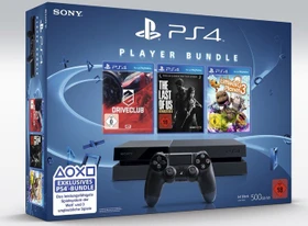Sony PlayStation 4 - 500GB Driveclub The Last Of Us Remastered & Little Big Planet 3 Bundle schwarz