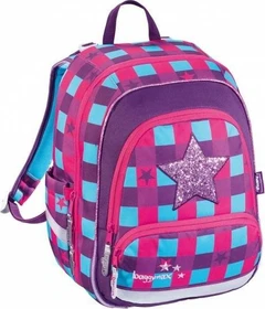 Baggymax Speedy Pink Star Schulrucksack