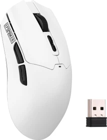 Epomaker Click Lite Wireless Gaming Mouse, weiß, USB/Bluetooth