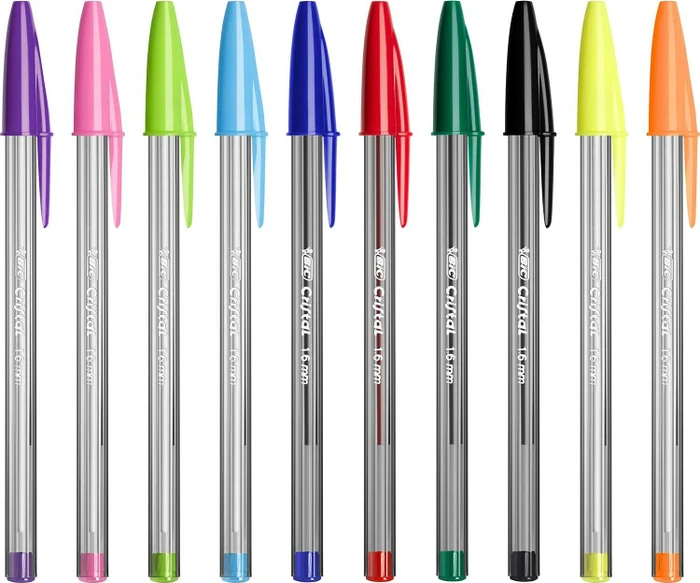 BIC Cristal Multi Colour 0.6mm Kugelschreiber (Mine) sortiert, 10er-Set (943437) – Bild 2 von 7