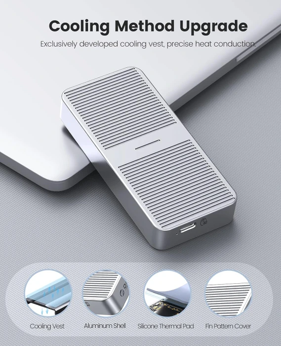 Orico M224C3-U4, Moon Silver, USB4