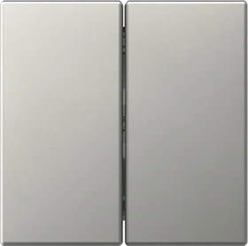 Gira System 55 Wippe 2fach gerade stehend, Edelstahl