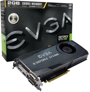 EVGA GeForce GTX 680 Superclocked, 2GB GDDR5, 2x DVI, HDMI, DP