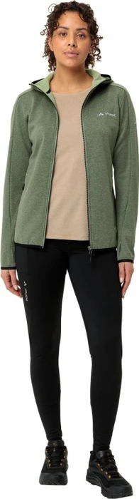 Vaude Valsorda Fleece Hoodie Funktionsjacke agave (Damen)