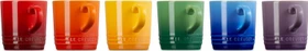 Le Creuset Becher 200ml regenbogen, 6 Stück
