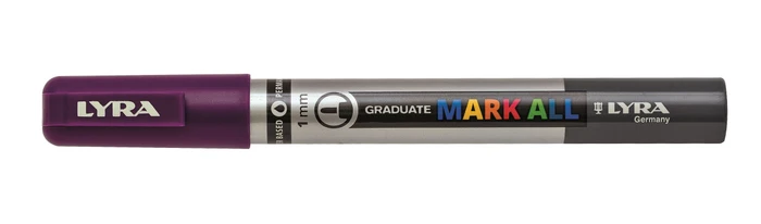 Lyra Graduate Mark All Permanentmarker 1mm violett