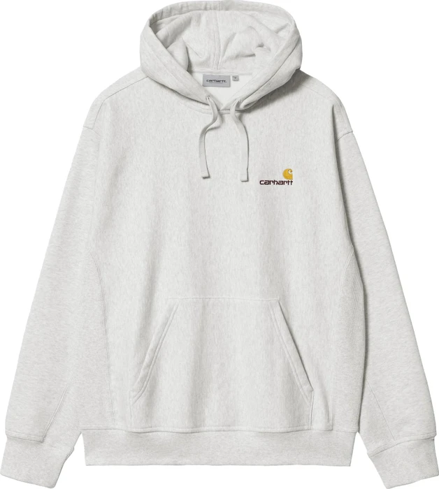 Carhartt Hooded American Script Sweatshirt Hoodie ash heather (Herren)