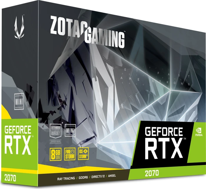 Zotac Gaming GeForce RTX 2070 Mini, 8GB GDDR6, DVI, HDMI, 3x DP