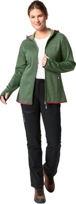 Vaude Valsorda Fleece Hoodie Funktionsjacke willow green (Damen)
