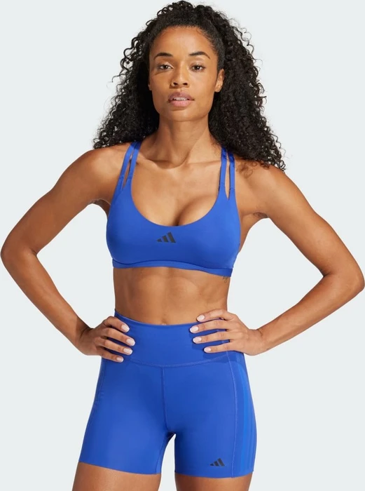 adidas Aeroimpact Luxe Training Light-Support Sport-BH semi lucid blue (Damen)