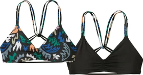 Patagonia Reversible Seaglass Bay Bikini-Oberteil kaleido: black (Damen)