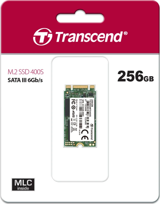 Transcend MTS400S SSD 256GB, M.2 2242 / B-M-Key / SATA 6Gb/s