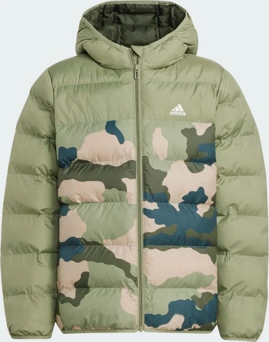 adidas Synthetic Down Allover Print Funktionsjacke tent green/night cargo (Junior)