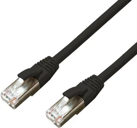 MicroConnect Patchkabel, Cat6a, S/FTP, RJ-45/RJ-45, 1m, schwarz