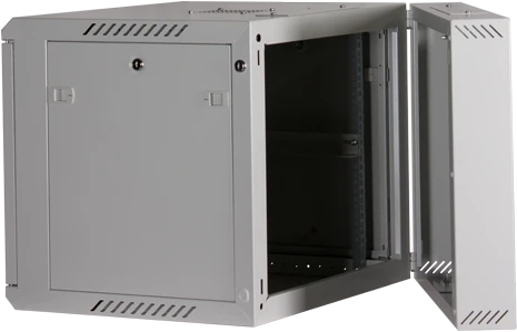 Rockstable 19" Wandschrank 9HE, Sicherheitsglastür, IP2X, weiß, 600mm tief