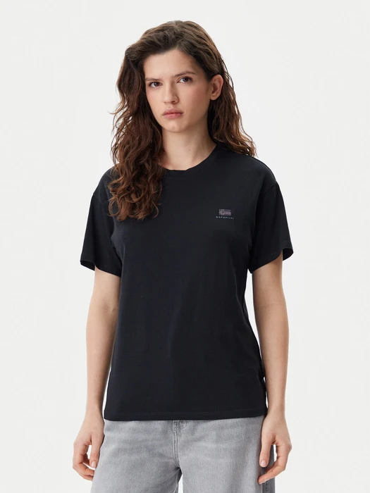 Napapijri Nina T-Shirt kurzarm schwarz (Damen)