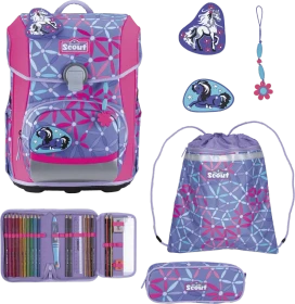 Scout Neo DIN Pony Love Schultaschen-Set, 4-tlg.