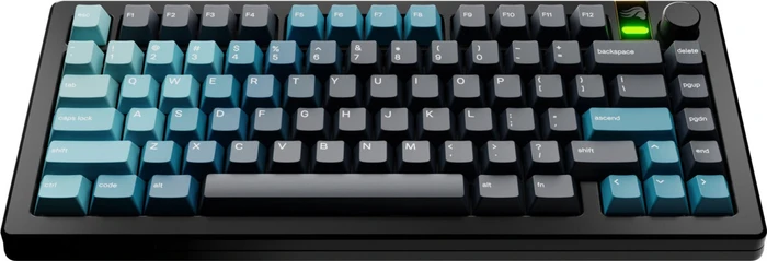 Glorious GPBT Gradient V2 Keycaps, Kunststoff (PBT), Celestial Ice, blau, 131 Tasten, ANSI-US