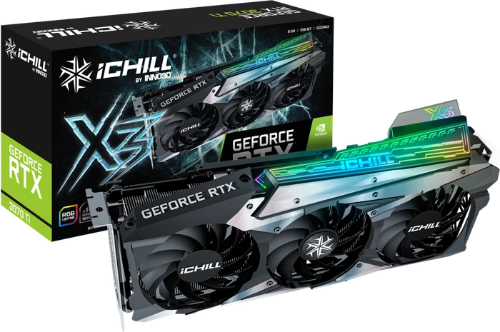 INNO3D GeForce RTX 3070 Ti iCHILL X3, 8GB GDDR6X, HDMI, 3x DP