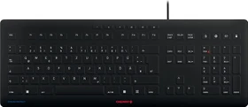 Cherry Stream Protect Keyboard, schwarz/grau, USB, DE