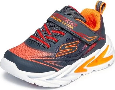 Skechers S Lights: Flex-Glow Ultra grau/rot (Junior)
