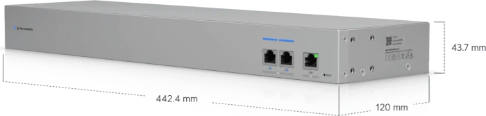 Ubiquiti WAN Switch RJ45 Rackmount 10G Managed Switch, 2x RJ-45