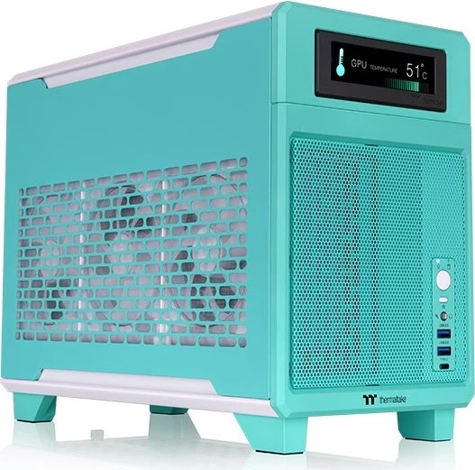 Thermaltake TR100 Mint Strawberry, türkis, Mini-ITX