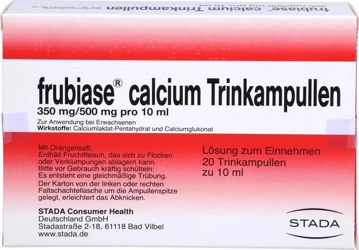 Sanofi-Aventis Frubiase Calcium Trinkampullen, 20 Stück