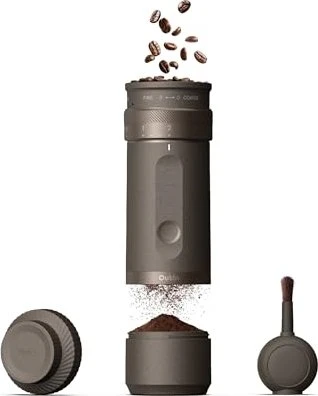 Outin Fino Portable Electric Coffee Grinder Kaffeemaschine tundra brown