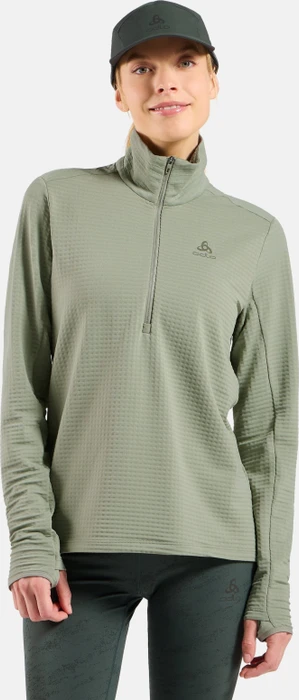 Odlo Essentials Thermal Half Zip Laufshirt langarm shadow (Damen)