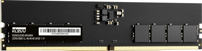Klevv UDIMM 24GB, DDR5-5600, CL46-46-46-90, bulk