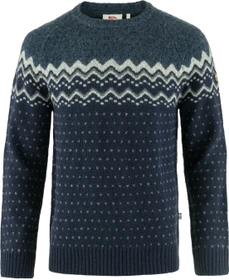 Fjällräven Övik Strickpullover dark navy/mountain blue (Herren)