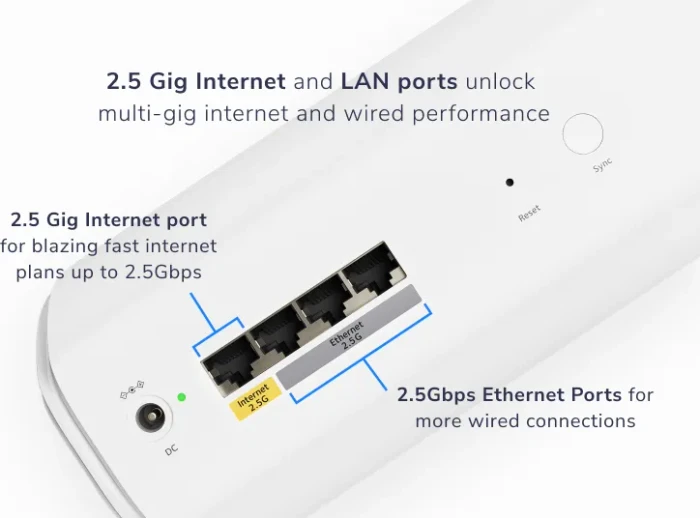 Netgear Orbi Wi-Fi 7, 770 Serie RBE773, Router und 2x Repeater Set, 3er-Bundle
