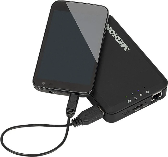 Medion Life S88400 2TB, USB 3.0 Micro-B/USB-A 2.0/WLAN/LAN