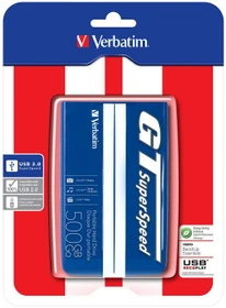 Verbatim GT SuperSpeed Portable, blau, 1TB, USB 3.0 Micro-B