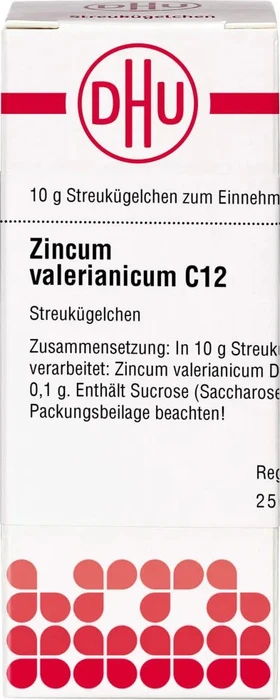 DHU Zincum Valerianicum C12 Globuli, 10g
