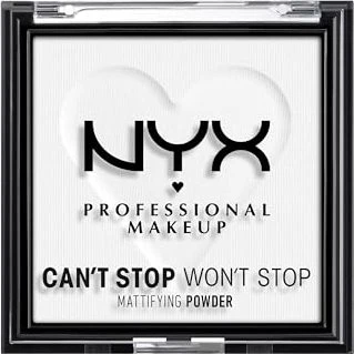NYX Can't Stop Won't Stop Mattifying Powder Brightening Translucent 11, 6g