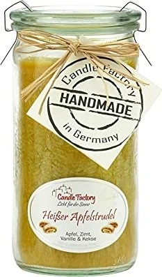 Candle Factory Mini Jumbo Duftkerze heißer apfelstrudel, 1 Stück
