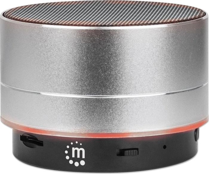 Manhattan Metallic LED Speaker silber